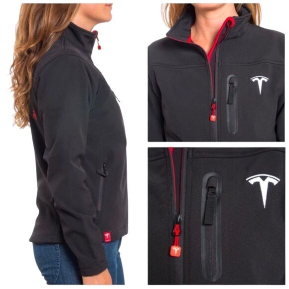 Tesla Exclusive Owner Black Softshell Jacket Size XS - Picture 2 of 11